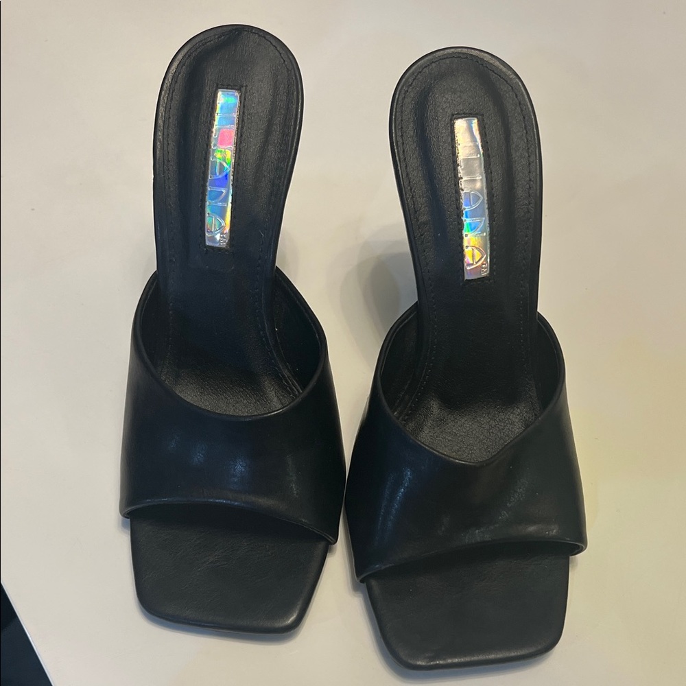 Black Women's Slide Sandals size 6 BUY ONE GET ONE FREE ON SHOES